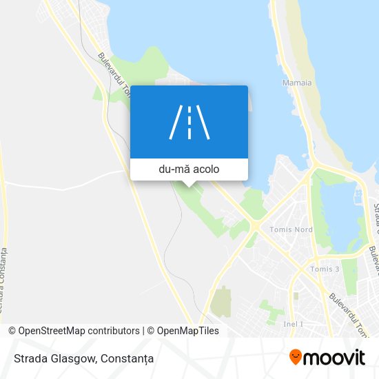 Hartă Strada Glasgow