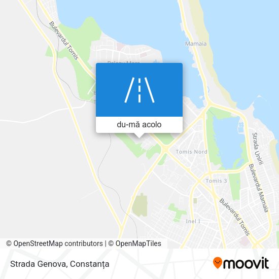 Hartă Strada Genova