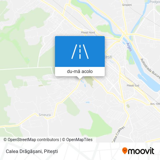 Hartă Calea Drăgășani
