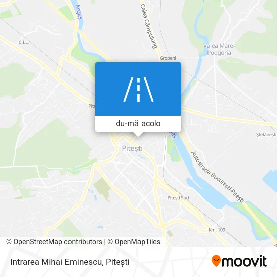 Hartă Intrarea Mihai Eminescu