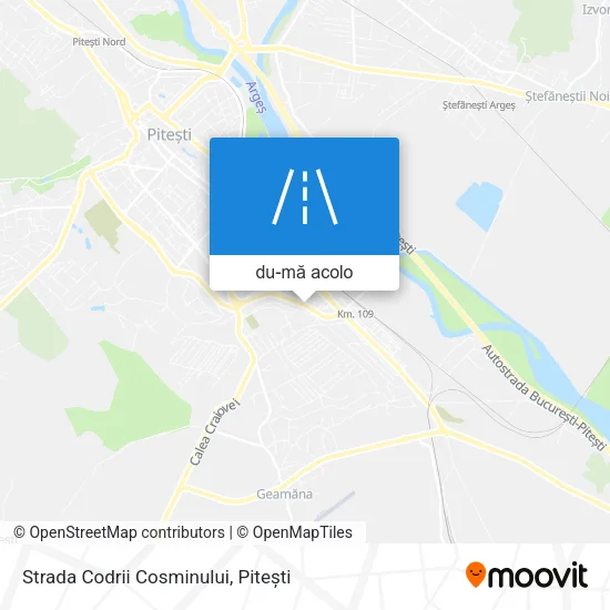 Hartă Strada Codrii Cosminului