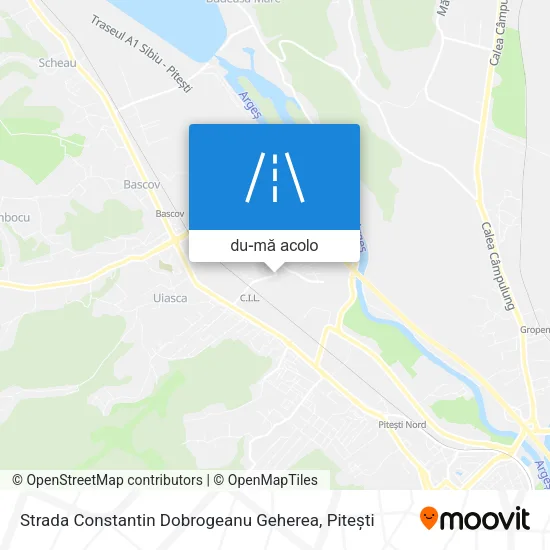 Hartă Strada Constantin Dobrogeanu Geherea