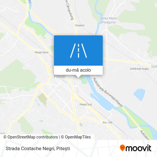 Hartă Strada Costache Negri
