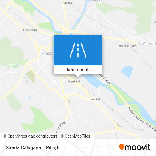 Hartă Strada Călugăreni