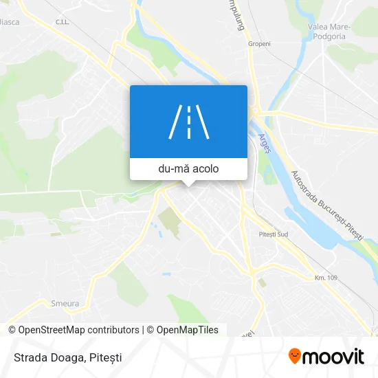 Hartă Strada Doaga