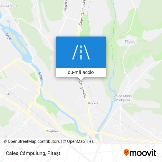 Hartă Calea Câmpulung