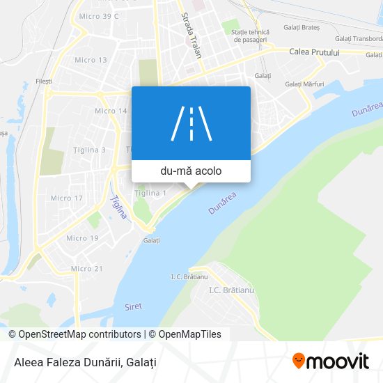 Hartă Aleea Faleza Dunării