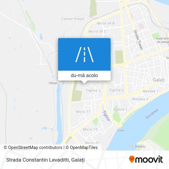Hartă Strada Constantin Levaditti