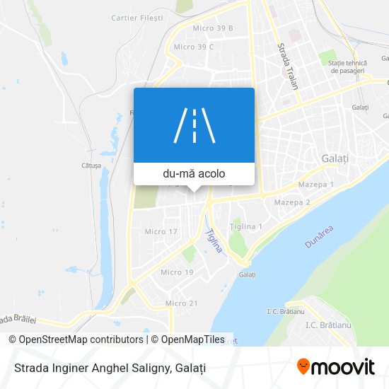 Hartă Strada Inginer Anghel Saligny