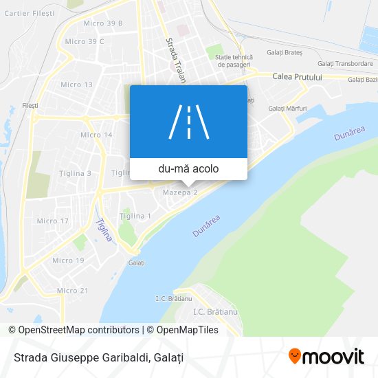 Hartă Strada Giuseppe Garibaldi