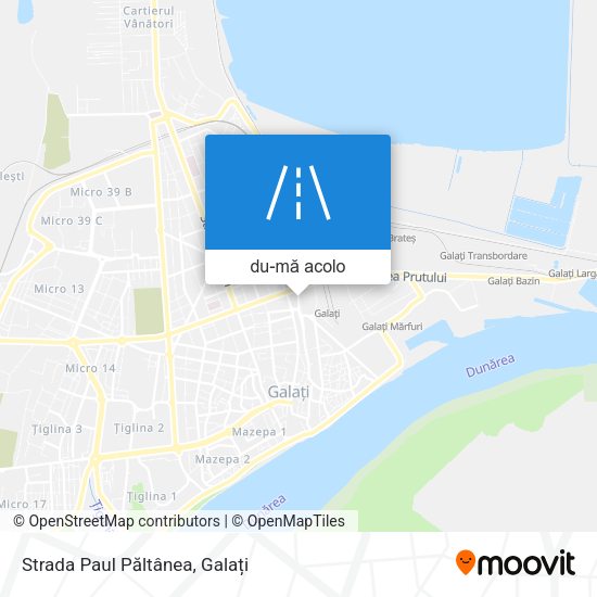 Hartă Strada Paul Păltânea