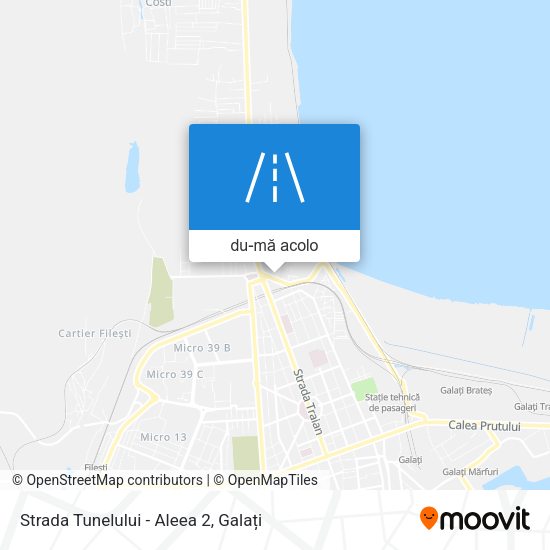 Hartă Strada Tunelului - Aleea 2