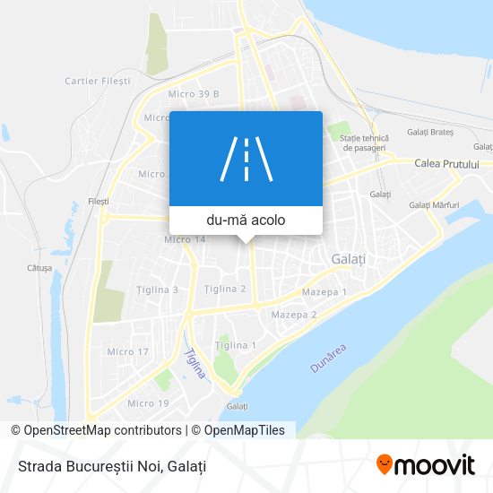 Hartă Strada Bucureștii Noi