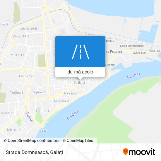 Hartă Strada Domnească