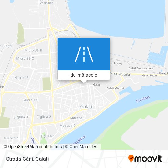 Hartă Strada Gării