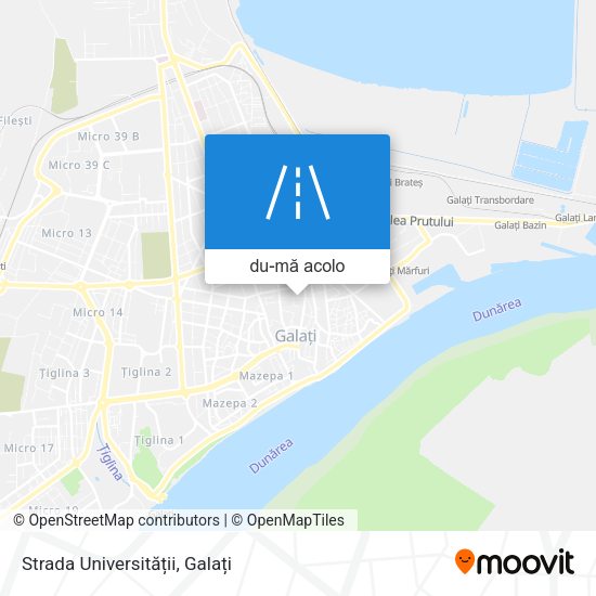 Hartă Strada Universității