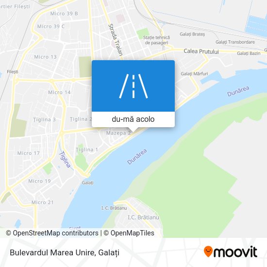Hartă Bulevardul Marea Unire
