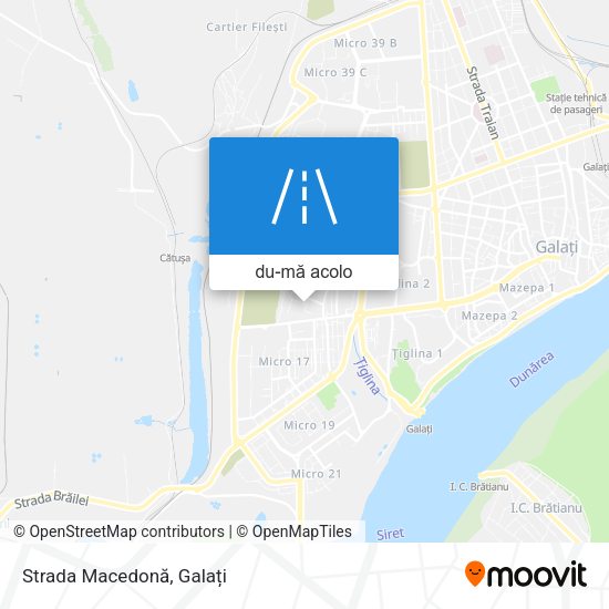 Hartă Strada Macedonă