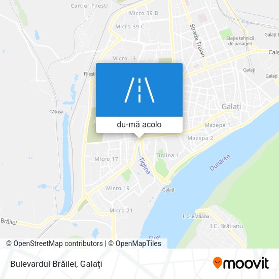 Hartă Bulevardul Brăilei