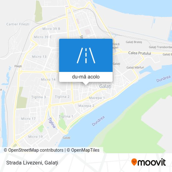 Hartă Strada Livezeni