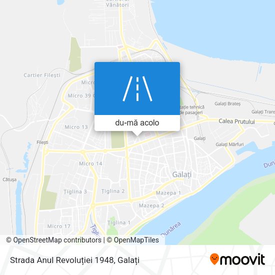 Hartă Strada Anul Revoluției 1948