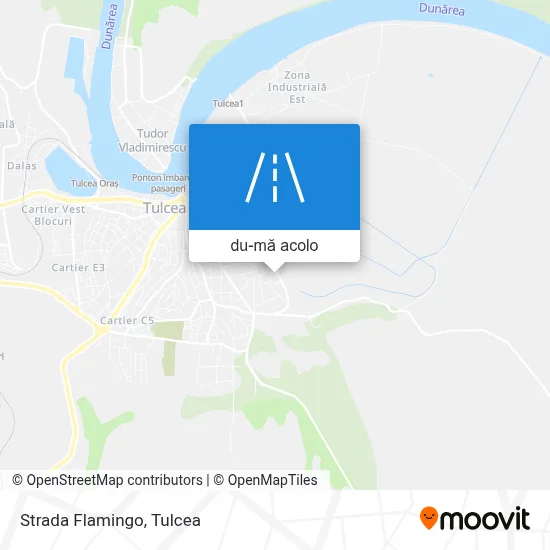 Hartă Strada Flamingo