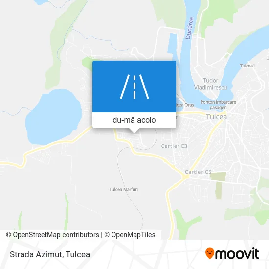 Hartă Strada Azimut