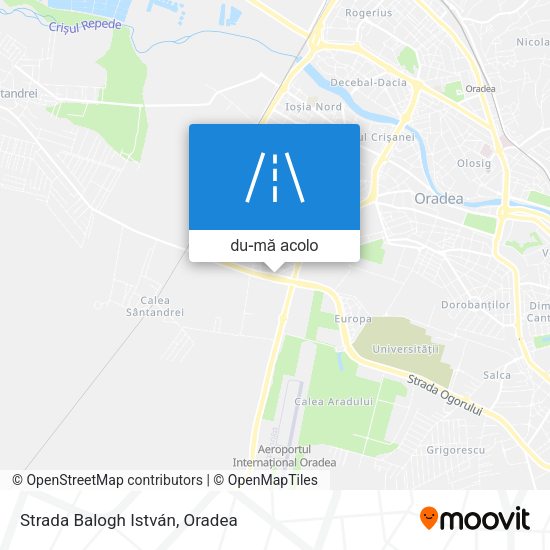 Hartă Strada Balogh István