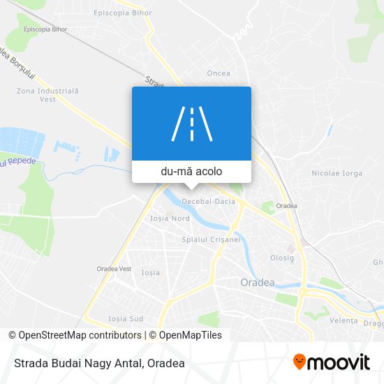 Hartă Strada Budai Nagy Antal