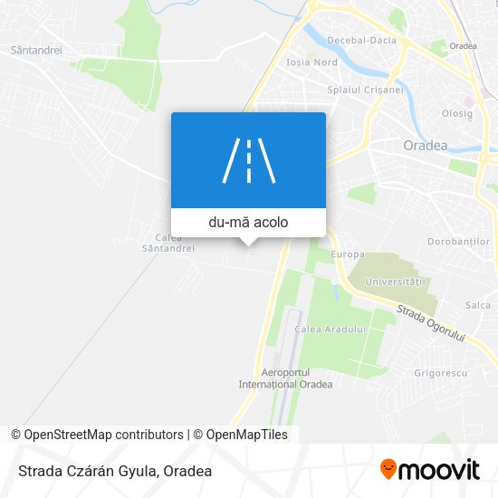 Hartă Strada Czárán Gyula