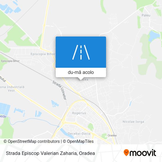 Hartă Strada Episcop Valerian Zaharia