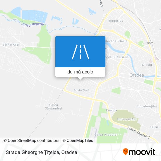 Hartă Strada Gheorghe Țițeica