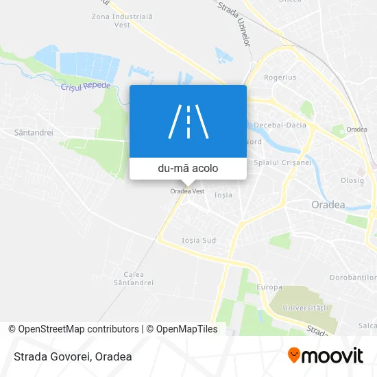Hartă Strada Govorei