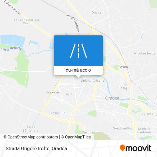 Hartă Strada Grigore Irofte