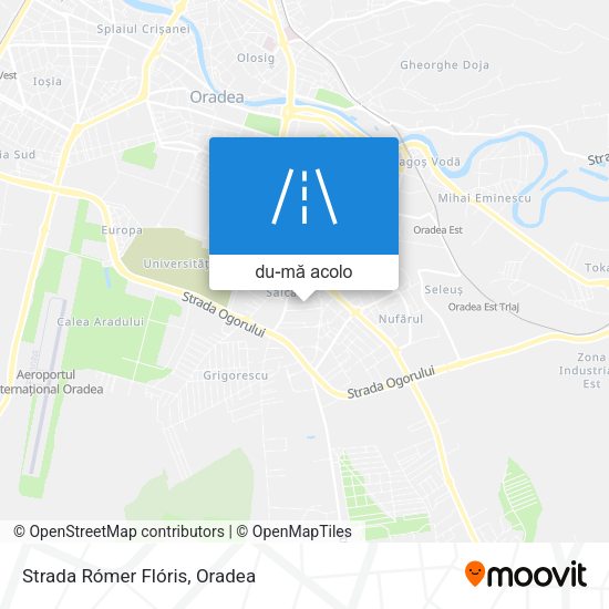 Hartă Strada Rómer Flóris