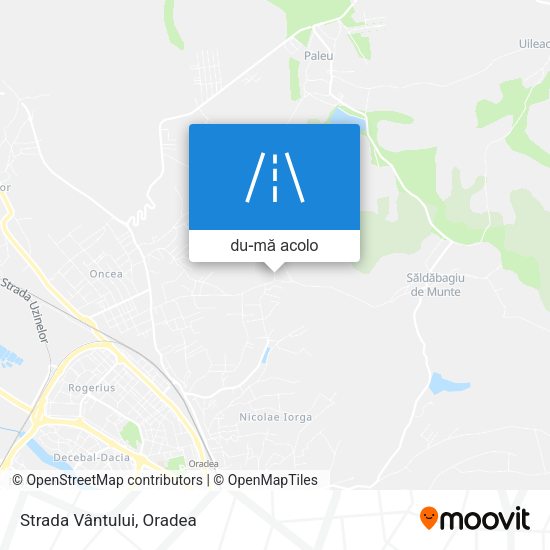 Hartă Strada Vântului