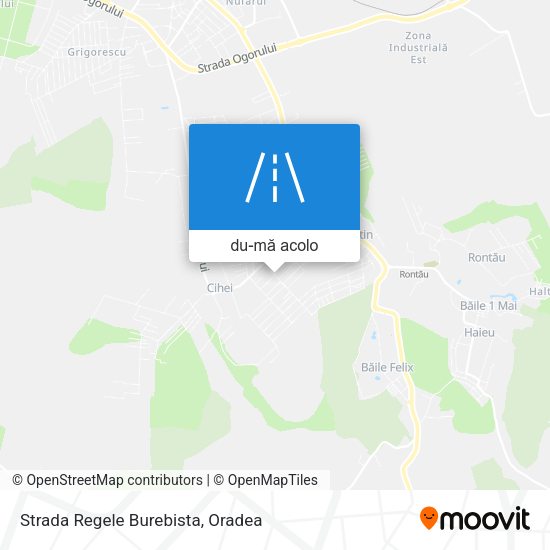 Hartă Strada Regele Burebista