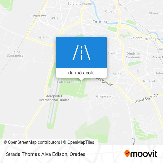 Hartă Strada Thomas Alva Edison