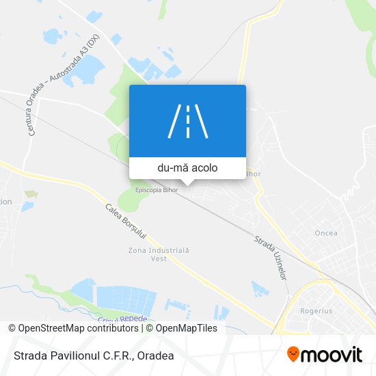 Hartă Strada Pavilionul C.F.R.