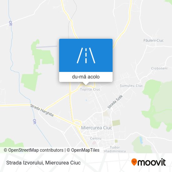 Hartă Strada Izvorului