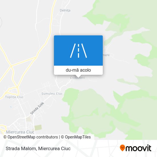 Hartă Strada Malom