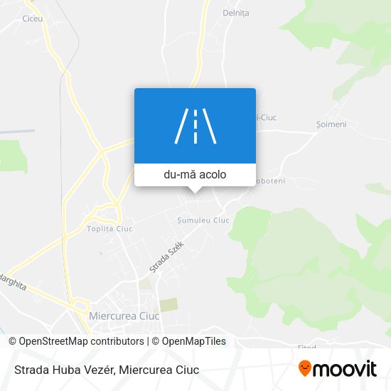 Hartă Strada Huba Vezér