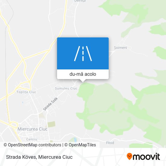 Hartă Strada Köves