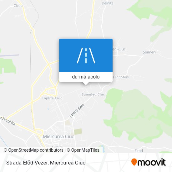 Hartă Strada Előd Vezér