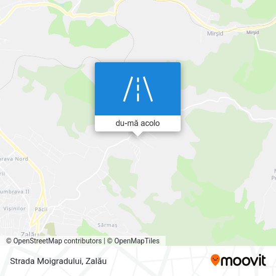 Hartă Strada Moigradului