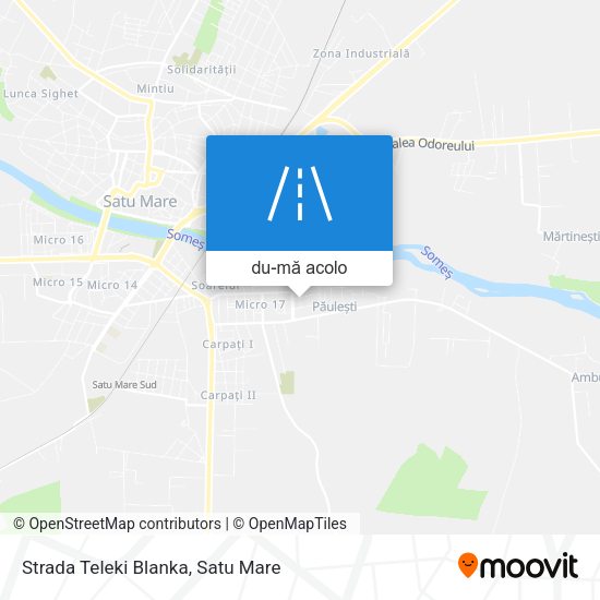 Hartă Strada Teleki Blanka