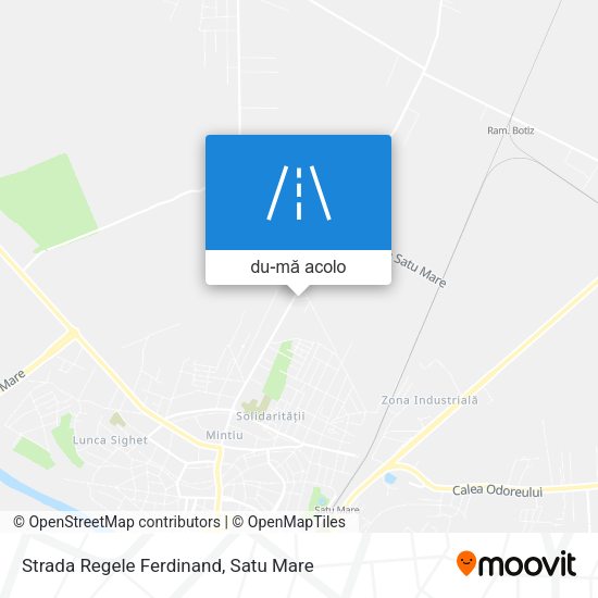 Hartă Strada Regele Ferdinand