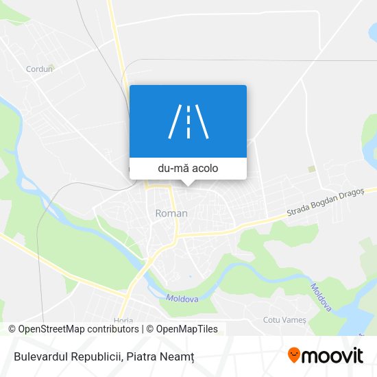 Hartă Bulevardul Republicii