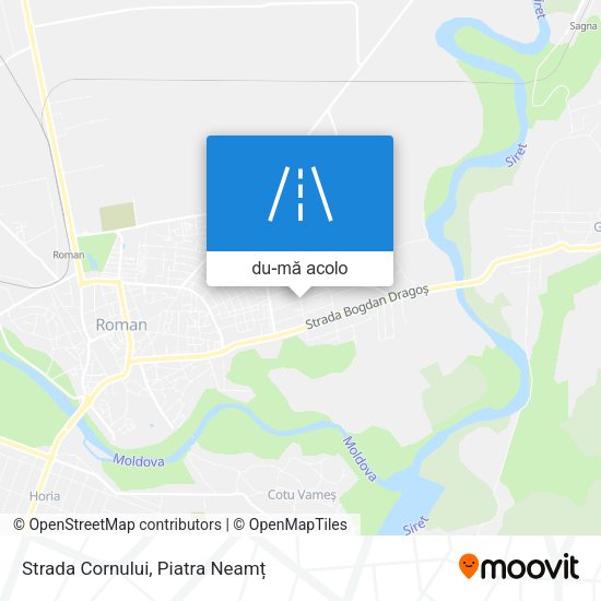 Hartă Strada Cornului