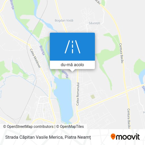 Hartă Strada Căpitan Vasile Merica